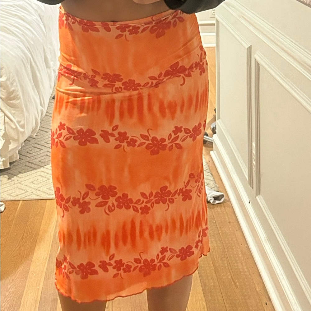 Floral Midi Skirt